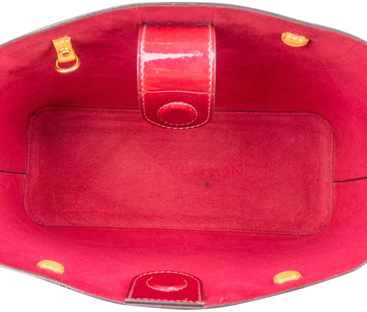 Louis Vuitton Louis Vuitton Monogram Vernis Leather Long Beach Shoulder Bag Rood