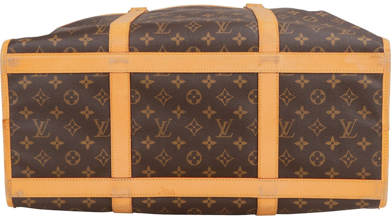 Louis Vuitton Louis Vuitton Monogram Canvas Sac Chien 50 Pet Carrier Handbag Bruin