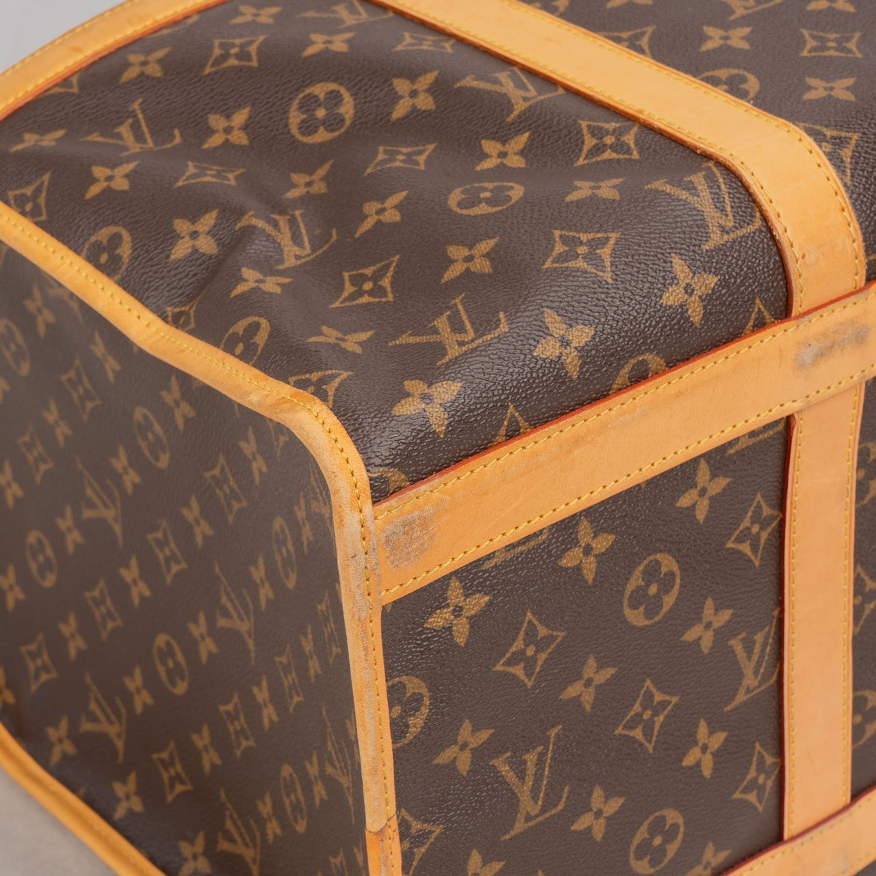 Louis Vuitton Louis Vuitton Monogram Canvas Sac Chien 50 Pet Carrier Handbag Bruin