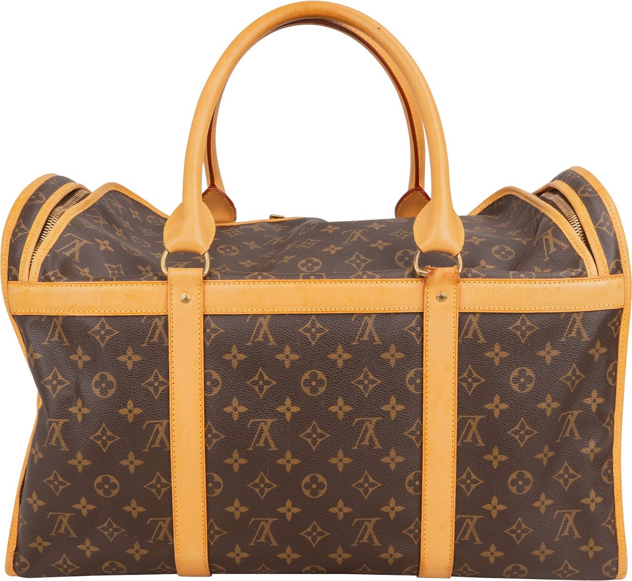 Louis Vuitton Louis Vuitton Monogram Canvas Sac Chien 50 Pet Carrier Handbag Bruin