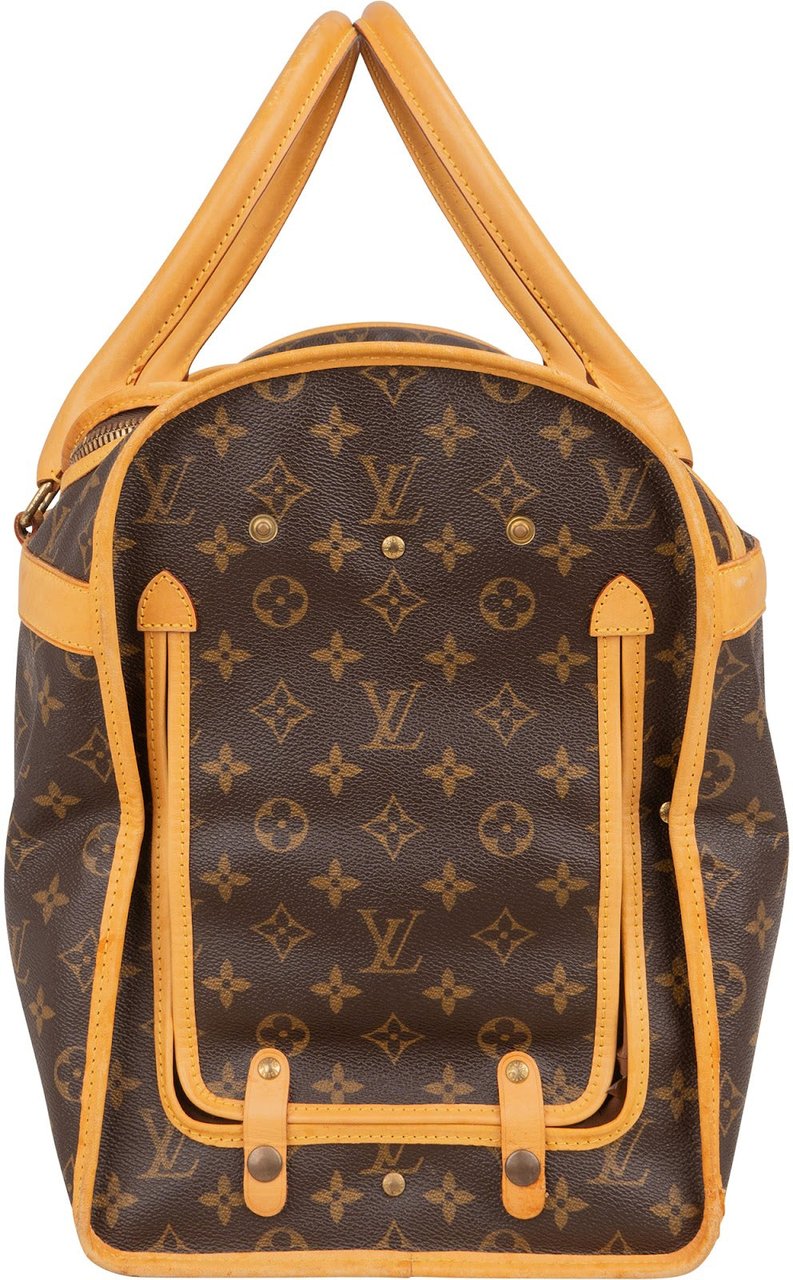 Louis Vuitton Louis Vuitton Monogram Canvas Sac Chien 50 Pet Carrier Handbag Bruin