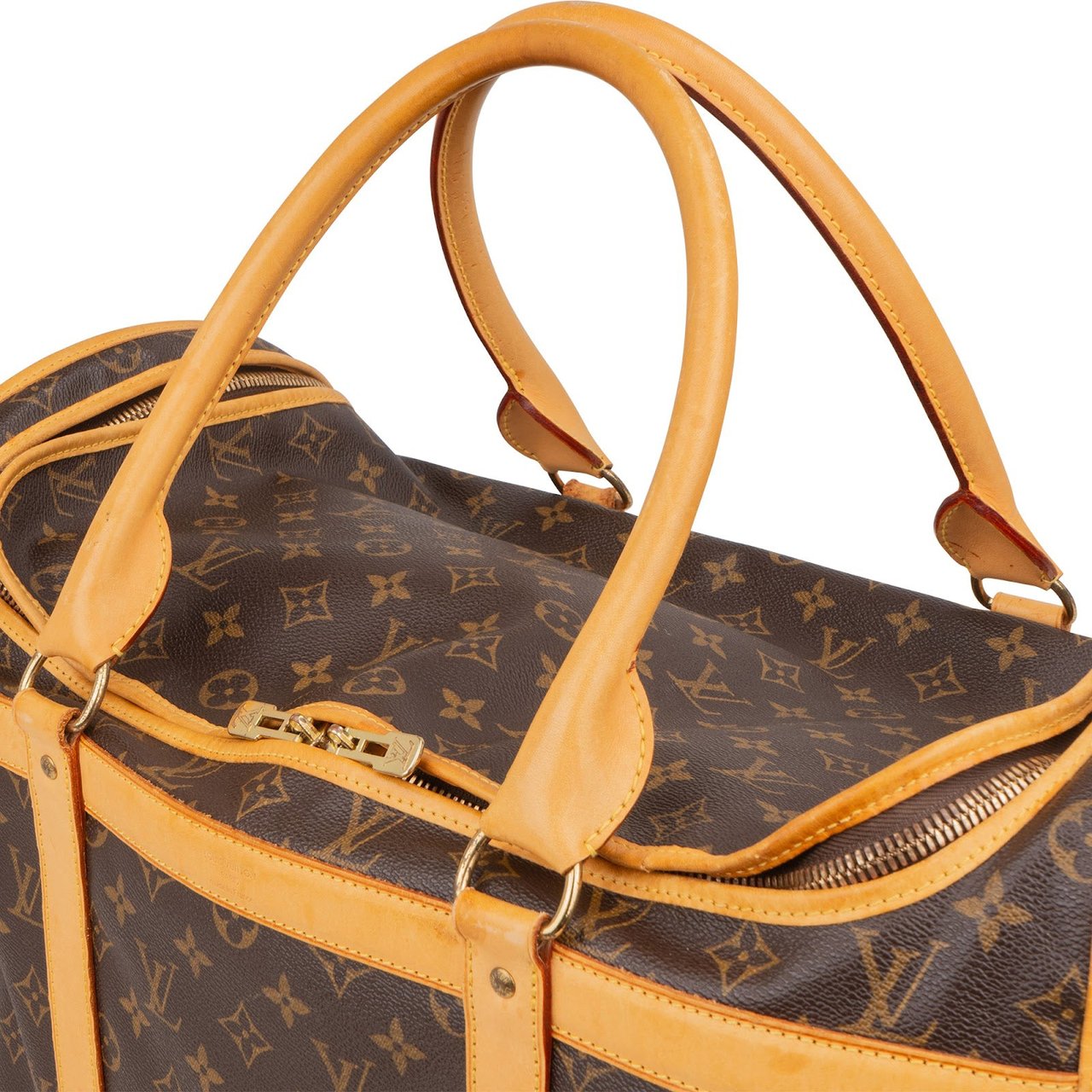 Louis Vuitton Louis Vuitton Monogram Canvas Sac Chien 50 Pet Carrier Handbag Bruin