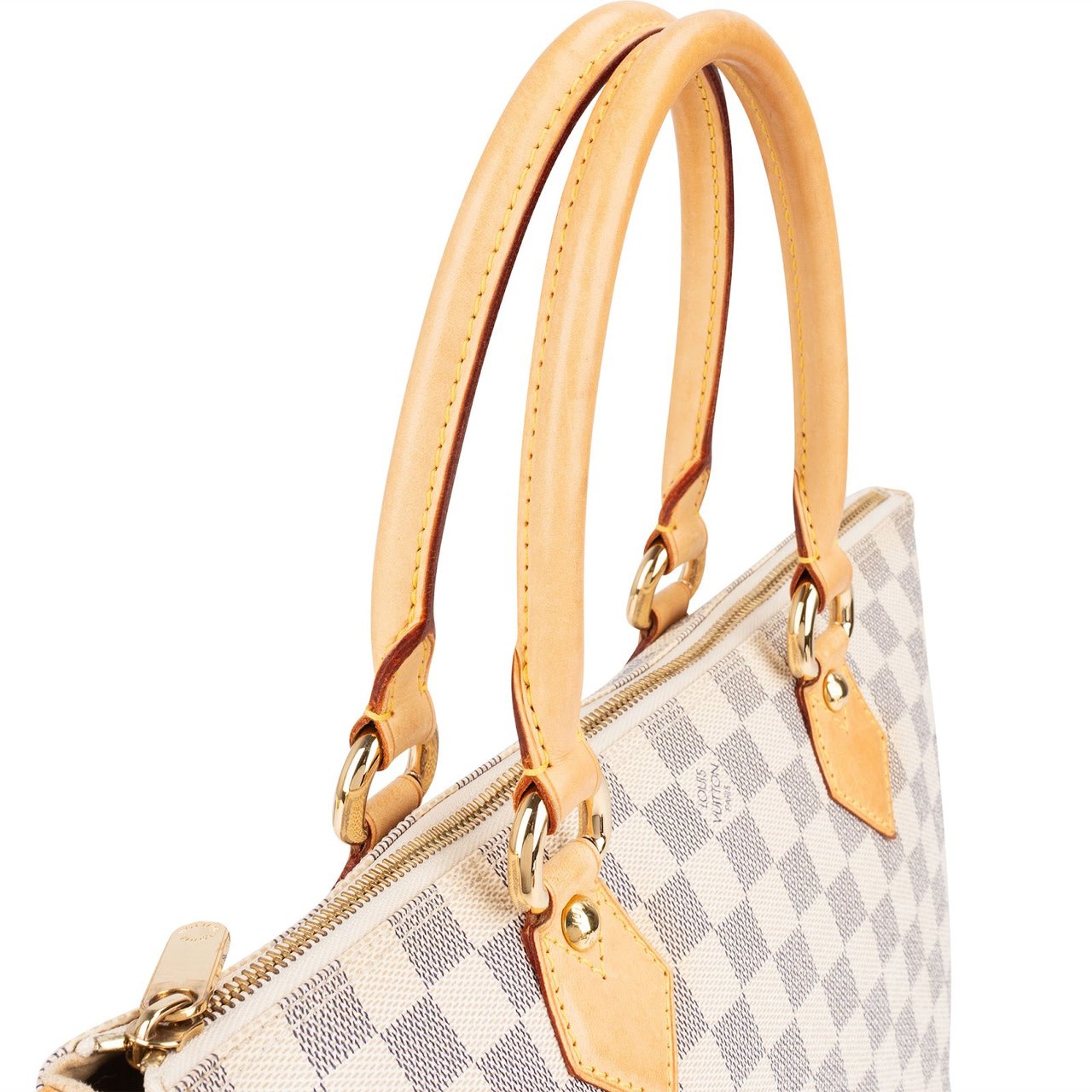 Louis Vuitton Louis Vuitton Monogram Damier Azur Saleya PM Handbag Beige