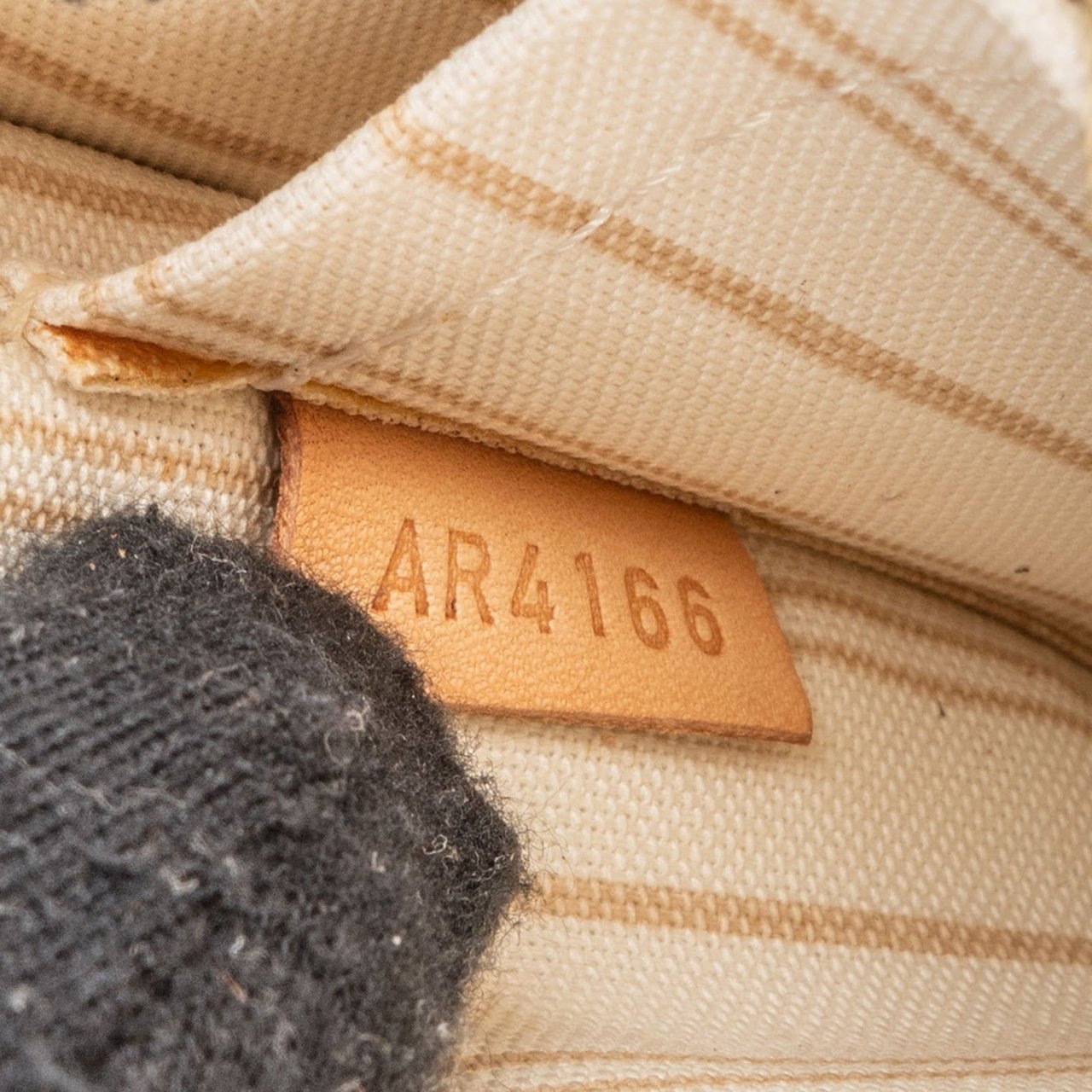 Louis Vuitton Louis Vuitton Monogram Damier Azur Canvas Neverfull Pochette Clutch Beige