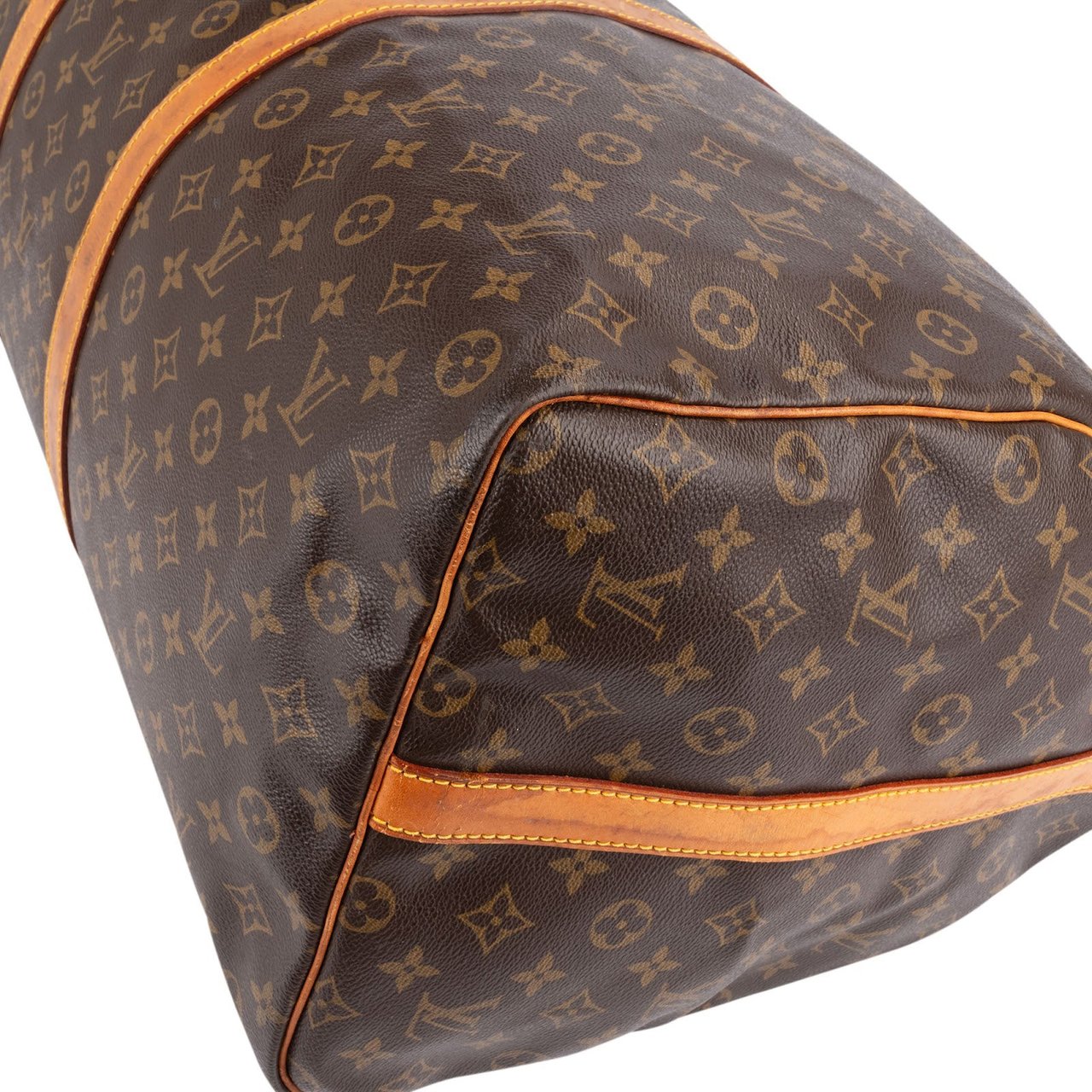 Louis Vuitton Louis Vuitton Monogram Canvas Keepall 60 Bandoulière Travel Bag Bruin