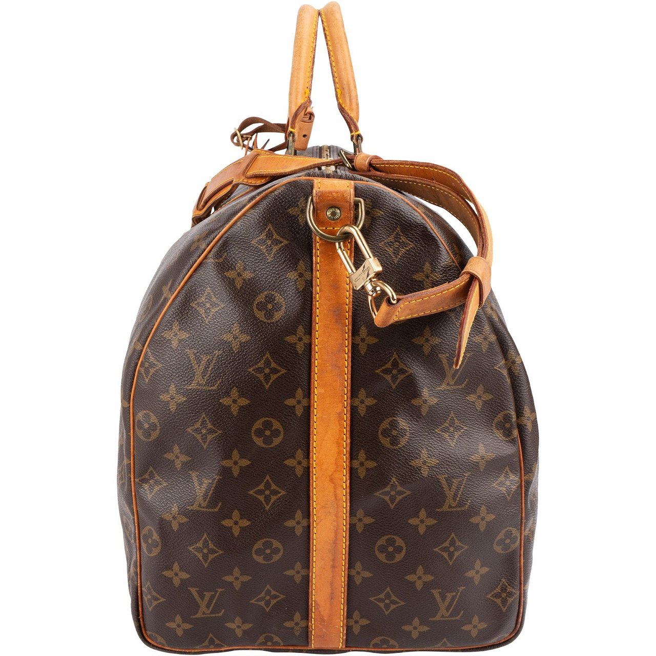 Louis Vuitton Louis Vuitton Monogram Canvas Keepall 60 Bandoulière Travel Bag Bruin