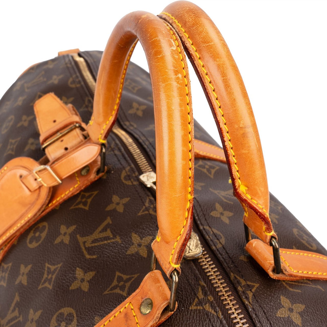 Louis Vuitton Louis Vuitton Monogram Canvas Keepall 55 Bandoulière Travel Bag Bruin