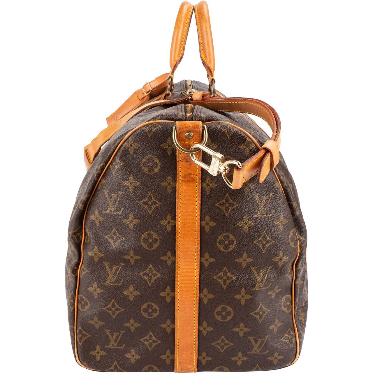 Louis Vuitton Louis Vuitton Monogram Canvas Keepall 55 Bandoulière Travel Bag Bruin