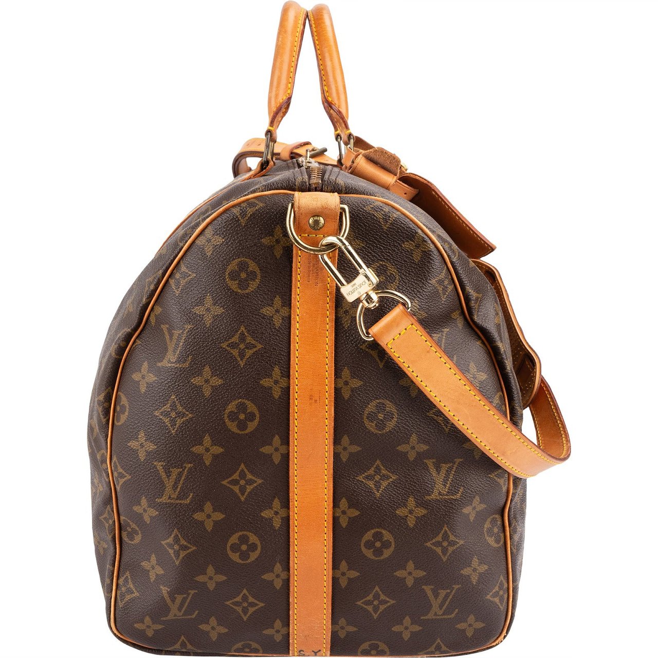 Louis Vuitton Louis Vuitton Monogram Canvas Keepall 55 Bandoulière Travel Bag Bruin