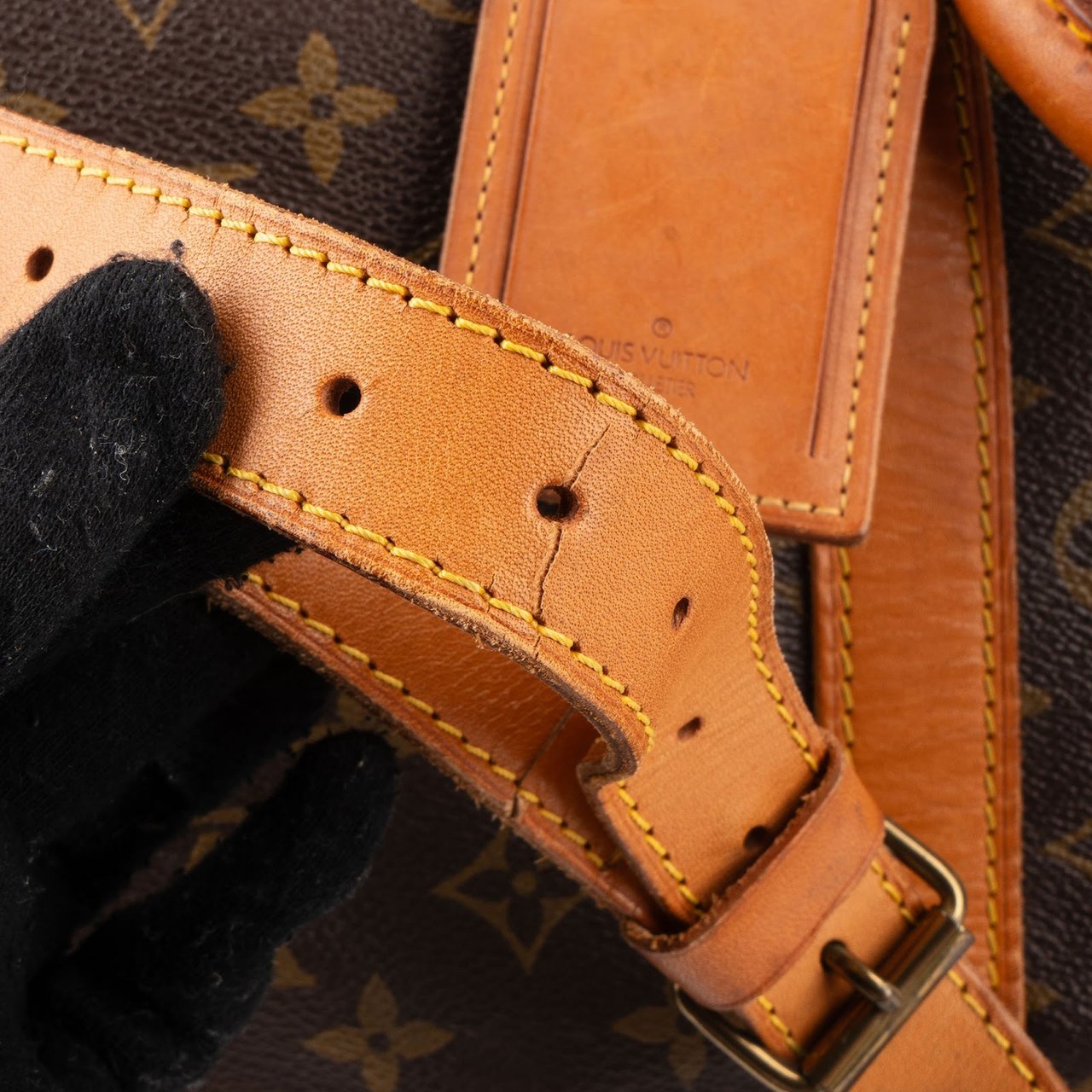 Louis Vuitton Louis Vuitton Monogram Canvas Keepall 55 Bandoulière Travel Bag Bruin