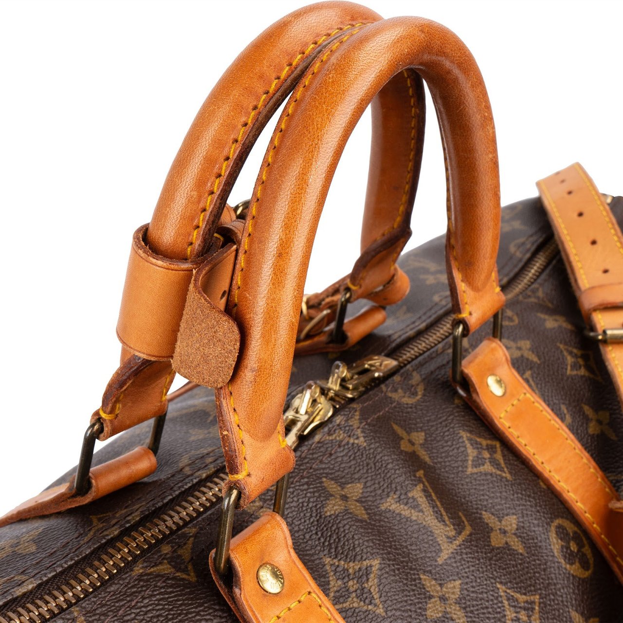 Louis Vuitton Louis Vuitton Monogram Canvas Keepall 55 Bandoulière Travel Bag Bruin