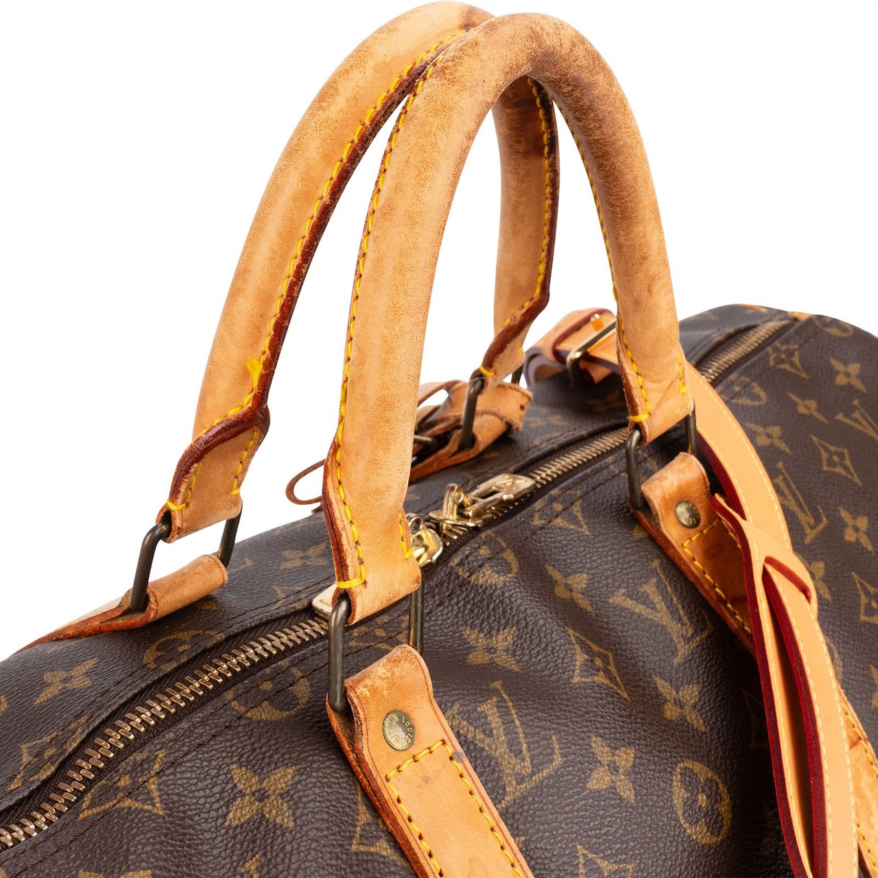 Louis Vuitton Louis Vuitton Monogram Canvas Keepall 50 Bandoulière Travel Bag Bruin