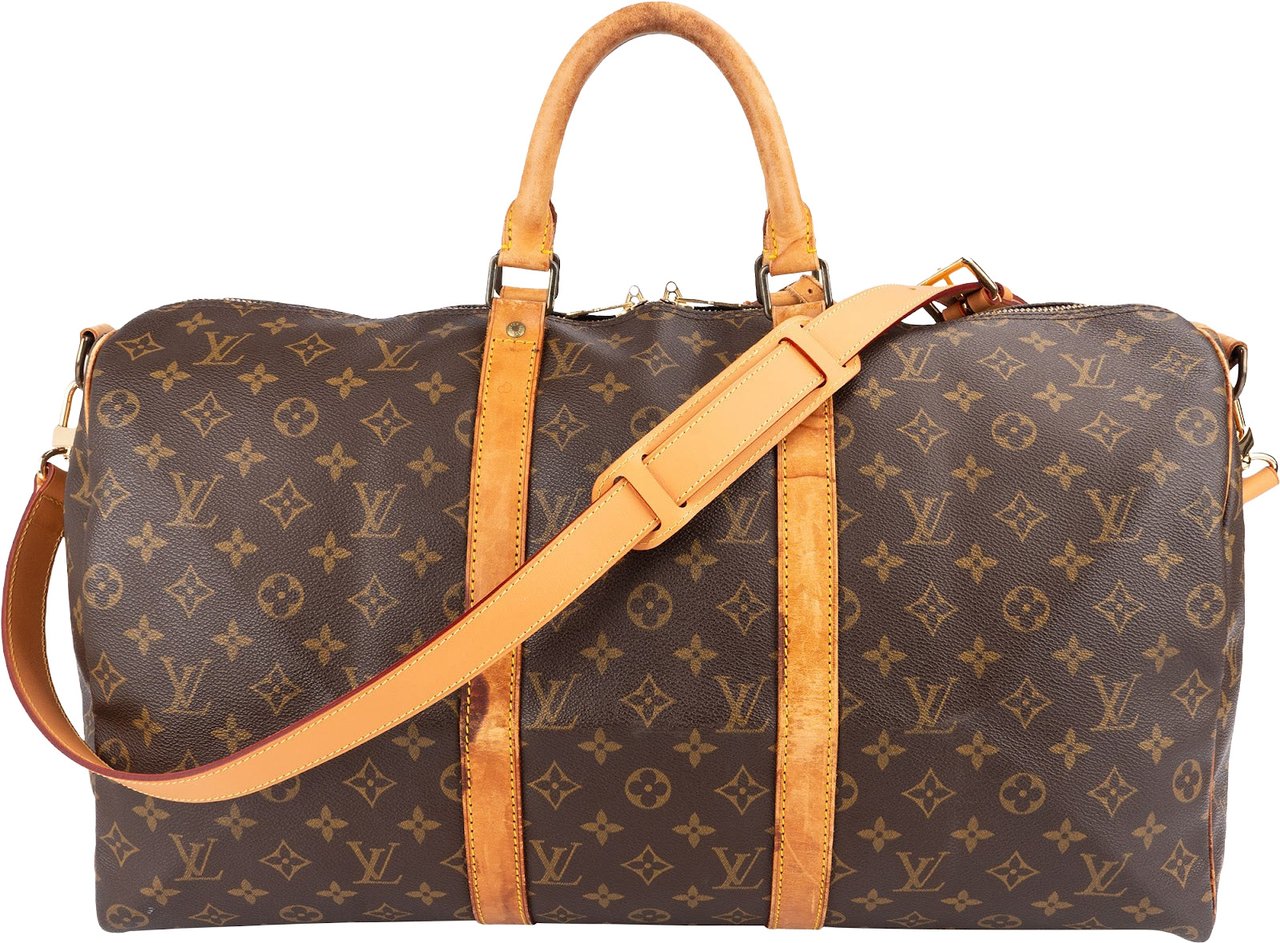 Louis Vuitton Louis Vuitton Monogram Canvas Keepall 50 Bandoulière Travel Bag Bruin