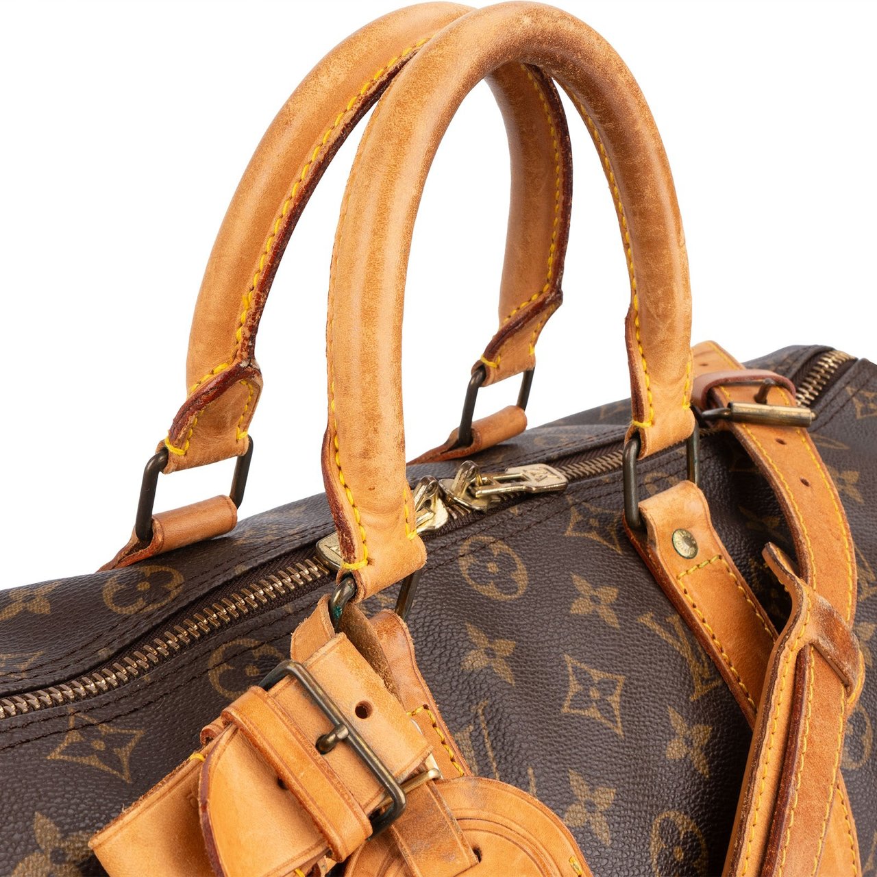Louis Vuitton Louis Vuitton Monogram Canvas Keepall 45 Bandoulière Travel Bag Bruin