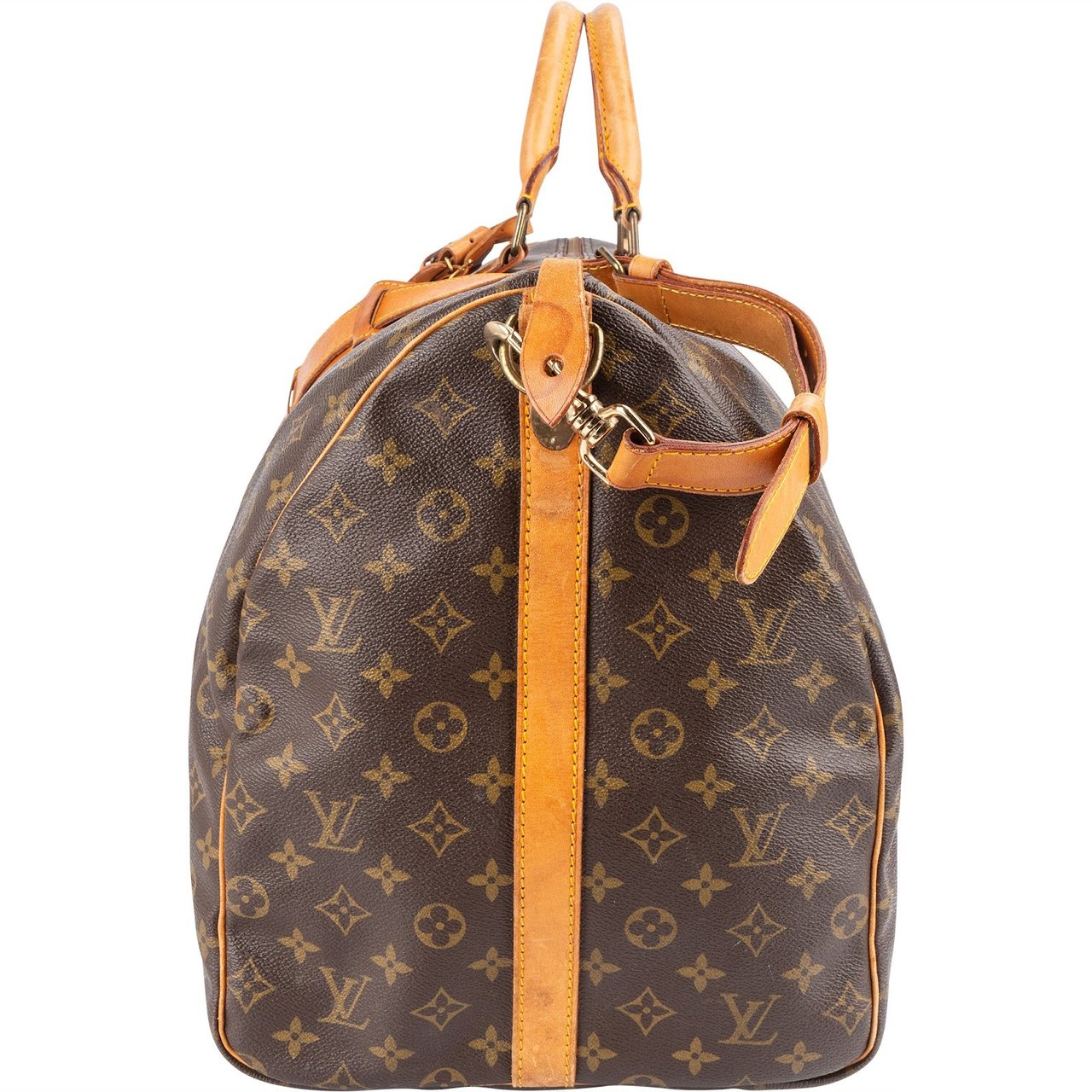 Louis Vuitton Louis Vuitton Monogram Canvas Keepall 60 Bandoulière Travel Bag Bruin