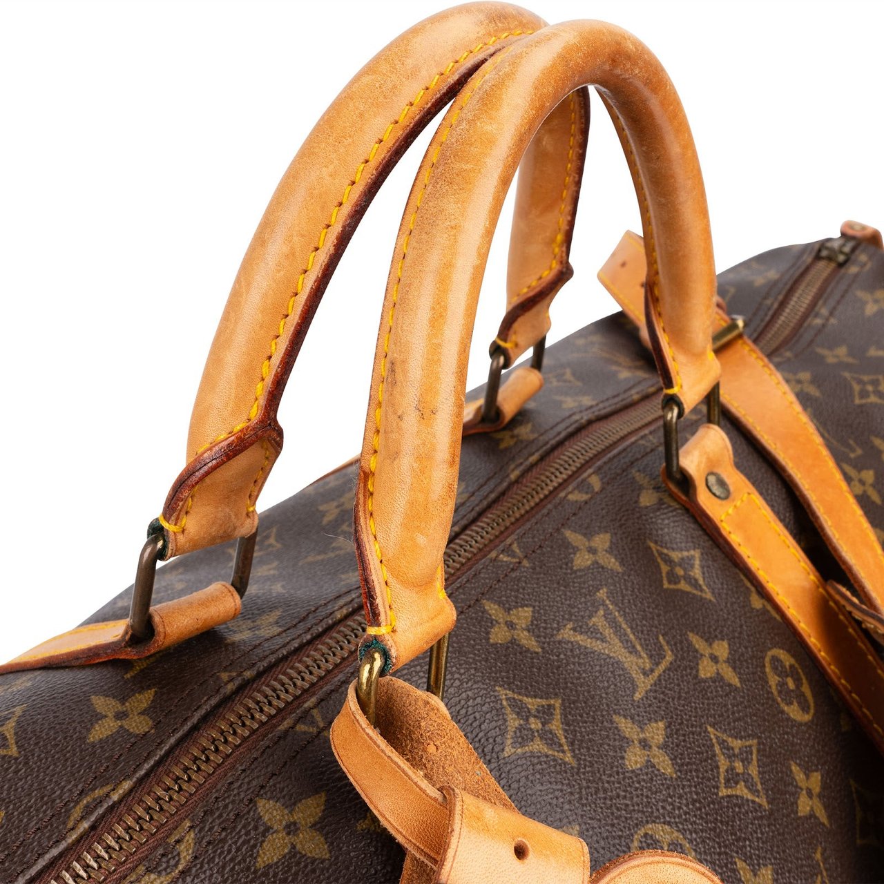Louis Vuitton Louis Vuitton Monogram Canvas Keepall 60 Bandoulière Travel Bag Bruin