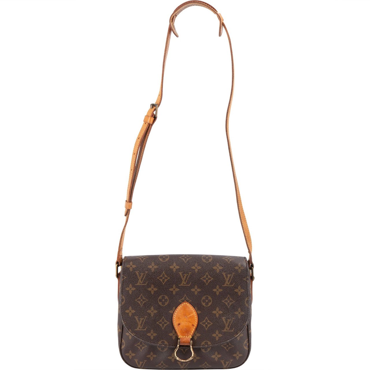 Louis Vuitton Louis Vuitton Monogram Canvas Saint Cloud GM Crossbody Bag Bruin