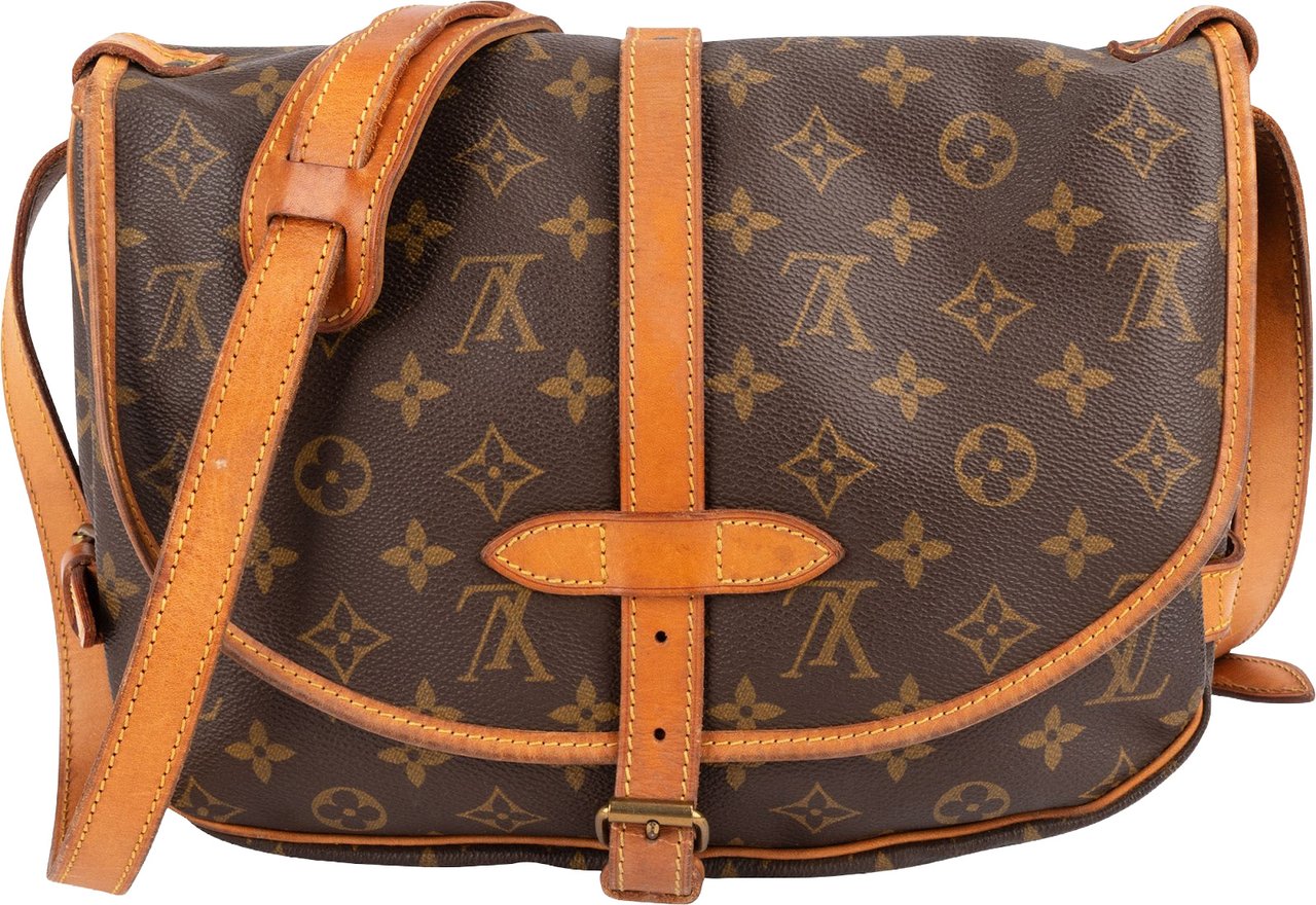 Louis Vuitton Louis Vuitton Monogram Canvas Saumur 30 Crossbody Bag Bruin