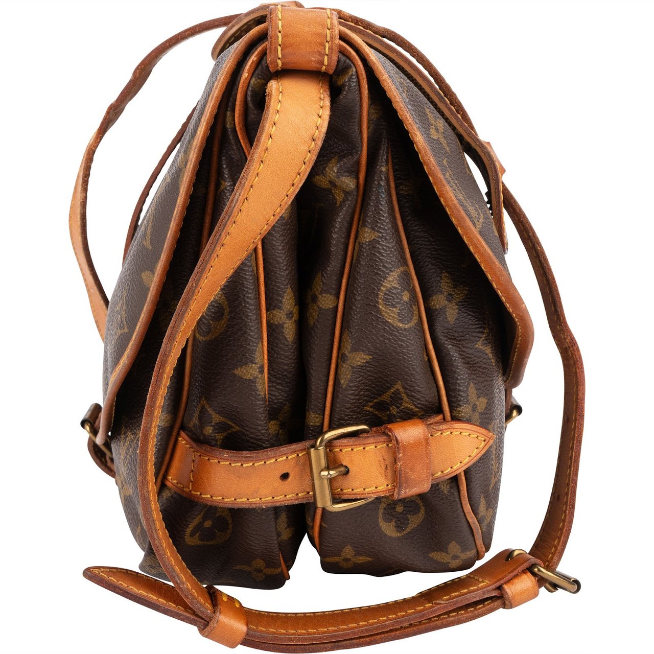 Louis Vuitton Louis Vuitton Monogram Canvas Saumur 30 Crossbody Bag Bruin