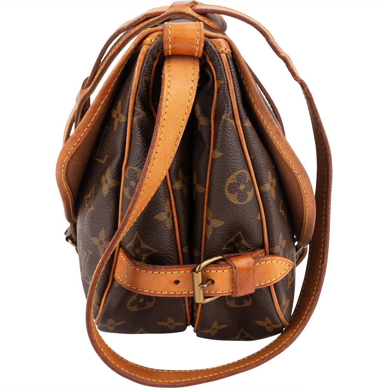 Louis Vuitton Louis Vuitton Monogram Canvas Saumur 30 Crossbody Bag Bruin