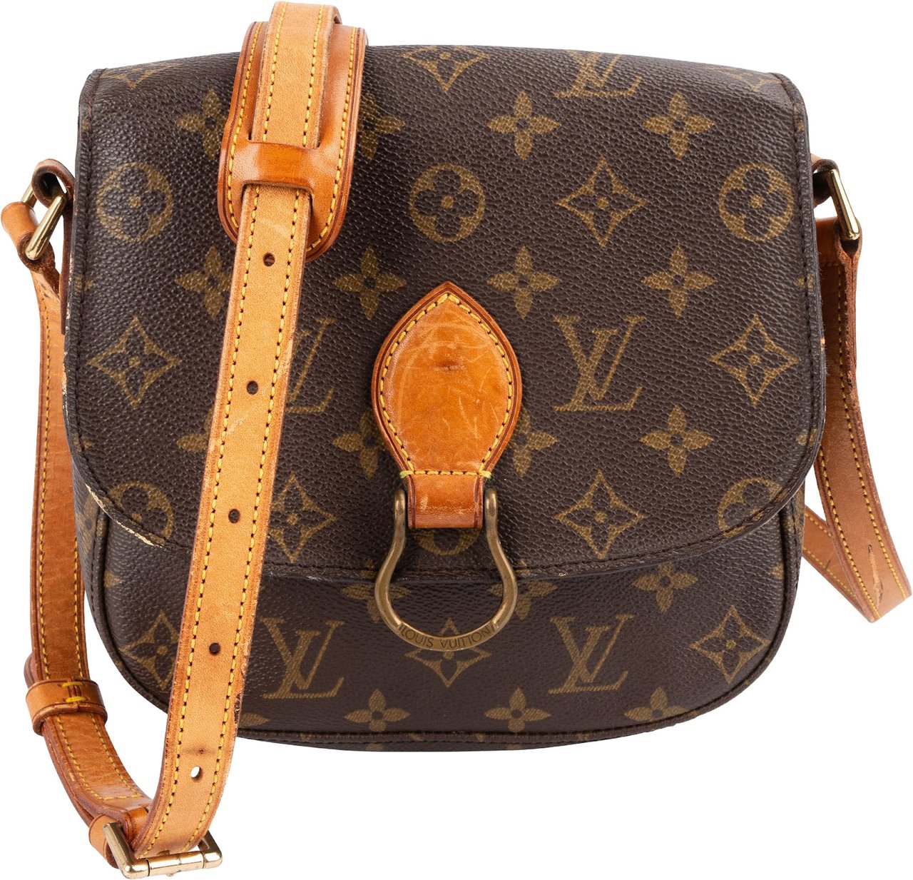 Louis Vuitton Louis Vuitton Monogram Canvas Saint Cloud MM Crossbody Bag Bruin