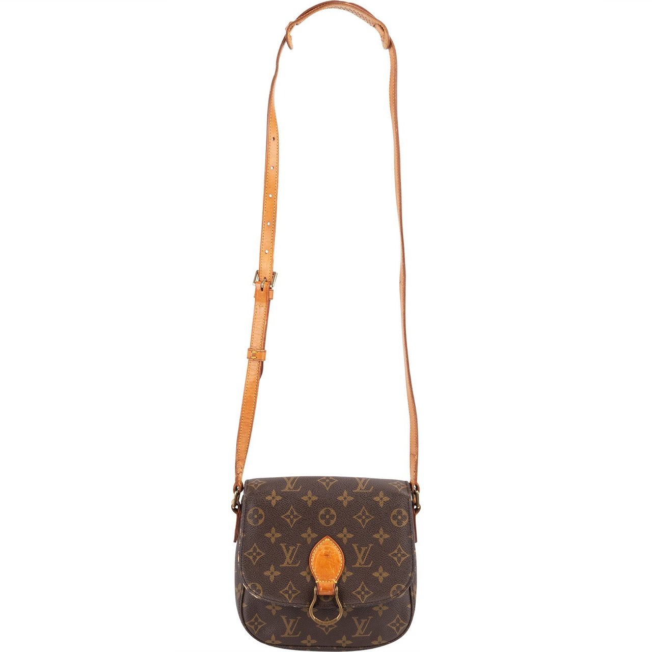 Louis Vuitton Louis Vuitton Monogram Canvas Saint Cloud MM Crossbody Bag Bruin
