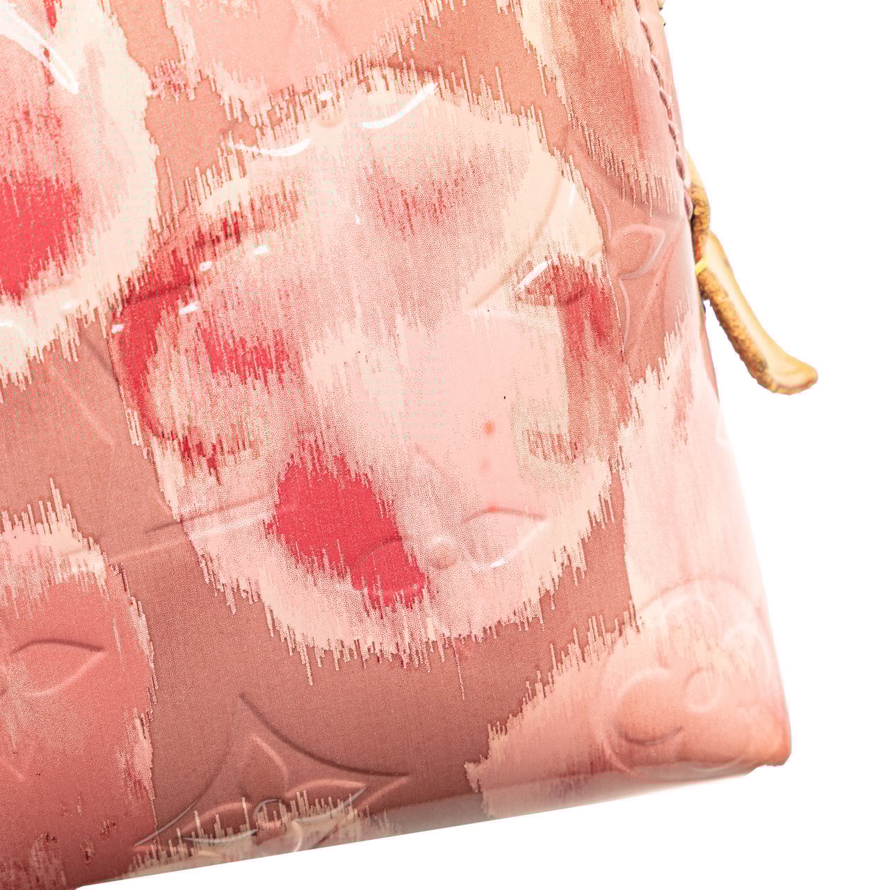 Louis Vuitton Monogram Vernis Ikat Cosmetic Pouch Roze
