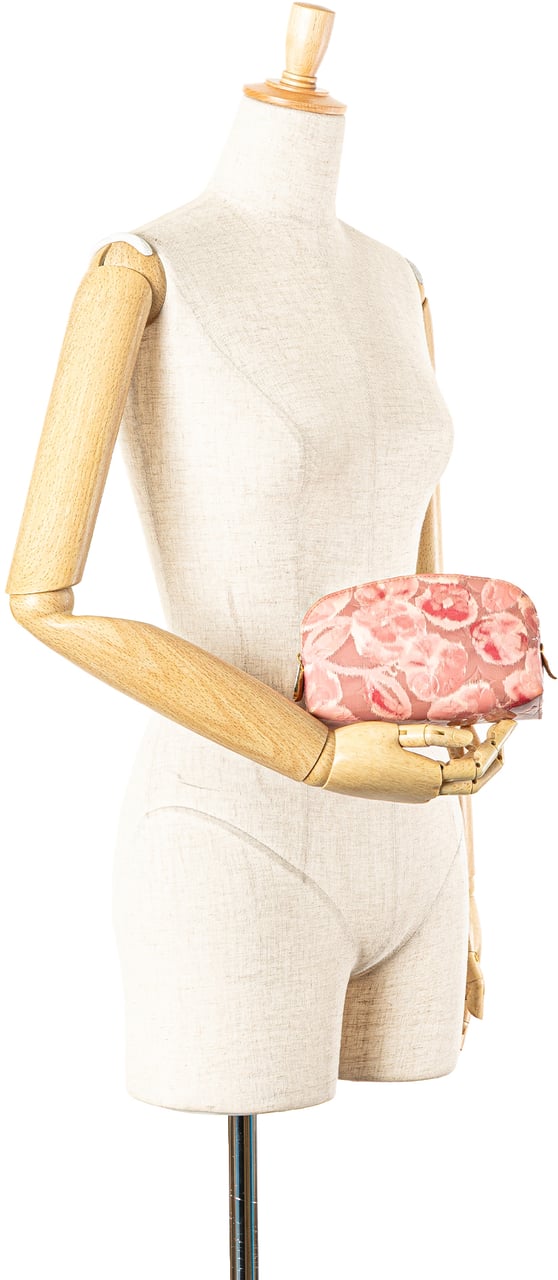 Louis Vuitton Monogram Vernis Ikat Cosmetic Pouch Roze