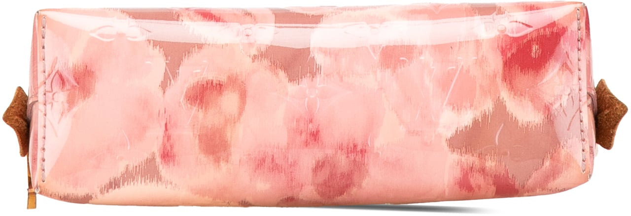 Louis Vuitton Monogram Vernis Ikat Cosmetic Pouch Roze