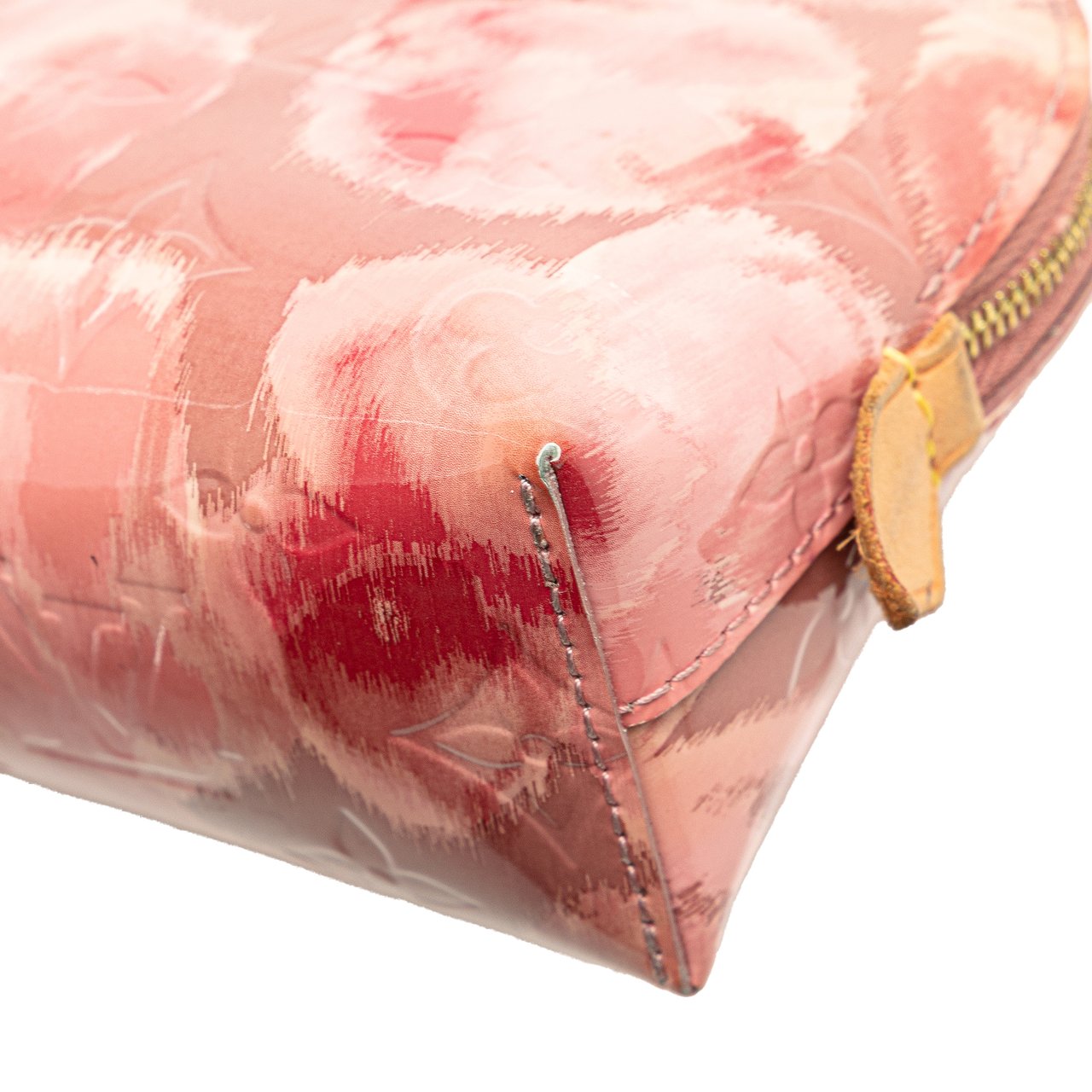 Louis Vuitton Monogram Vernis Ikat Cosmetic Pouch Roze