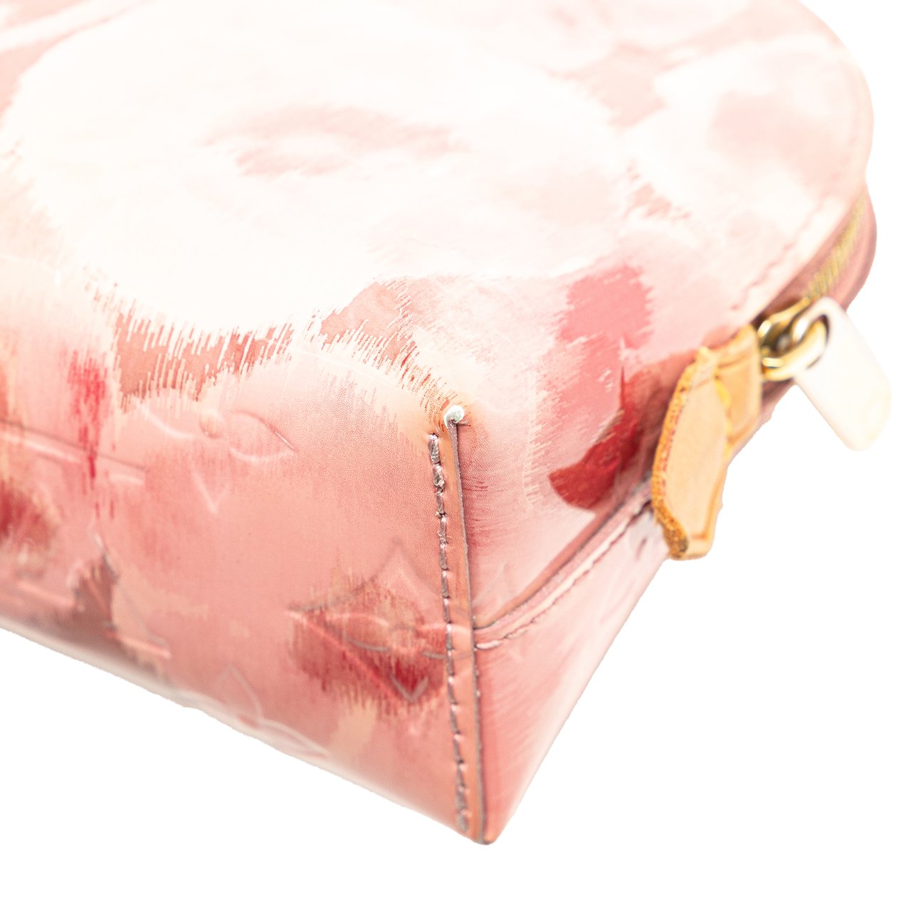 Louis Vuitton Monogram Vernis Ikat Cosmetic Pouch Roze