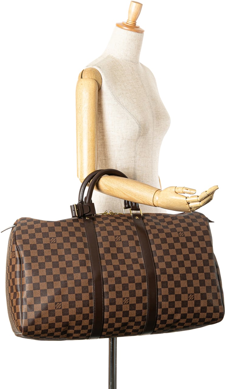 Louis Vuitton Damier Ebene Keepall 50 Bruin