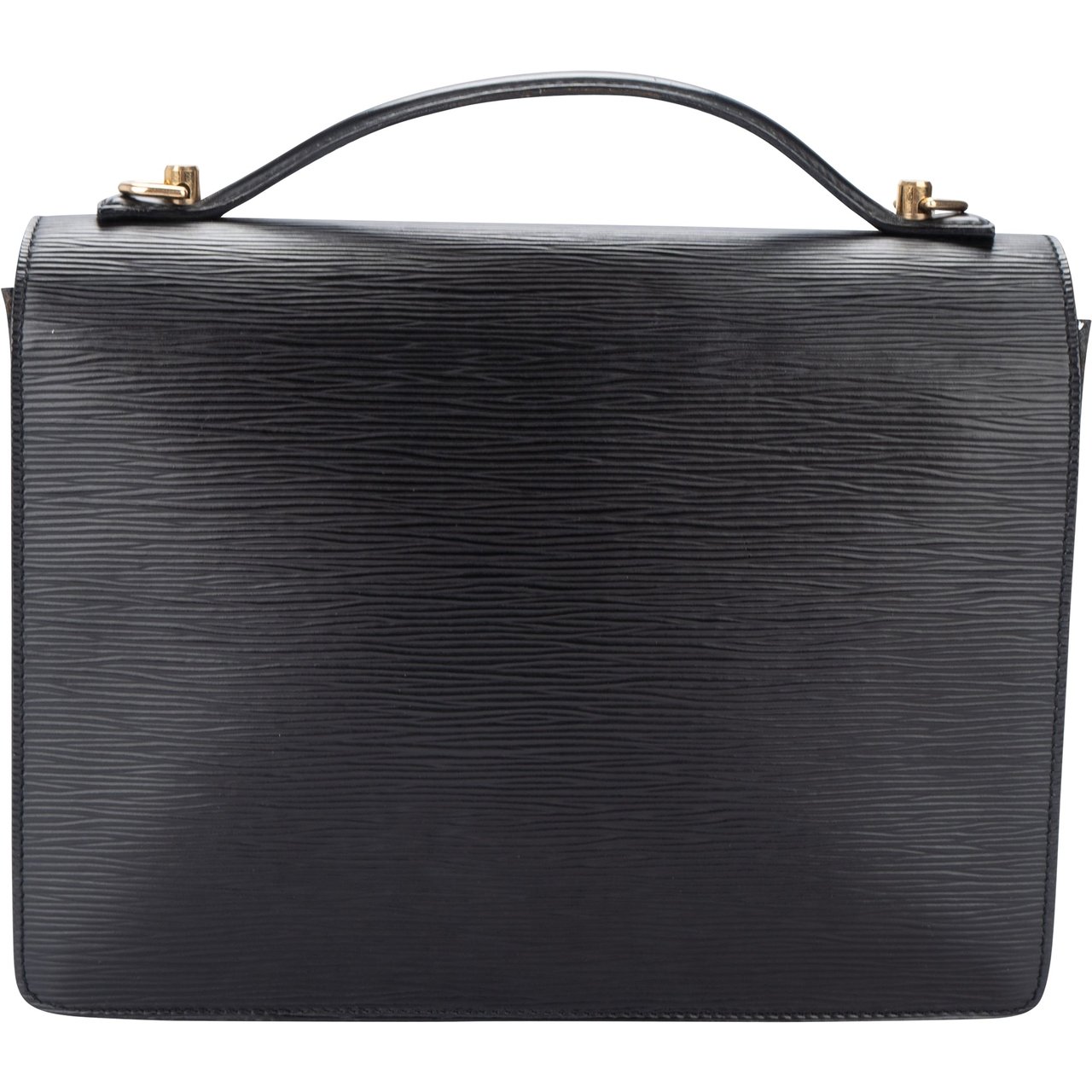 Louis Vuitton Louis Vuitton Noir Epi Leather Monceau Handbag Divers