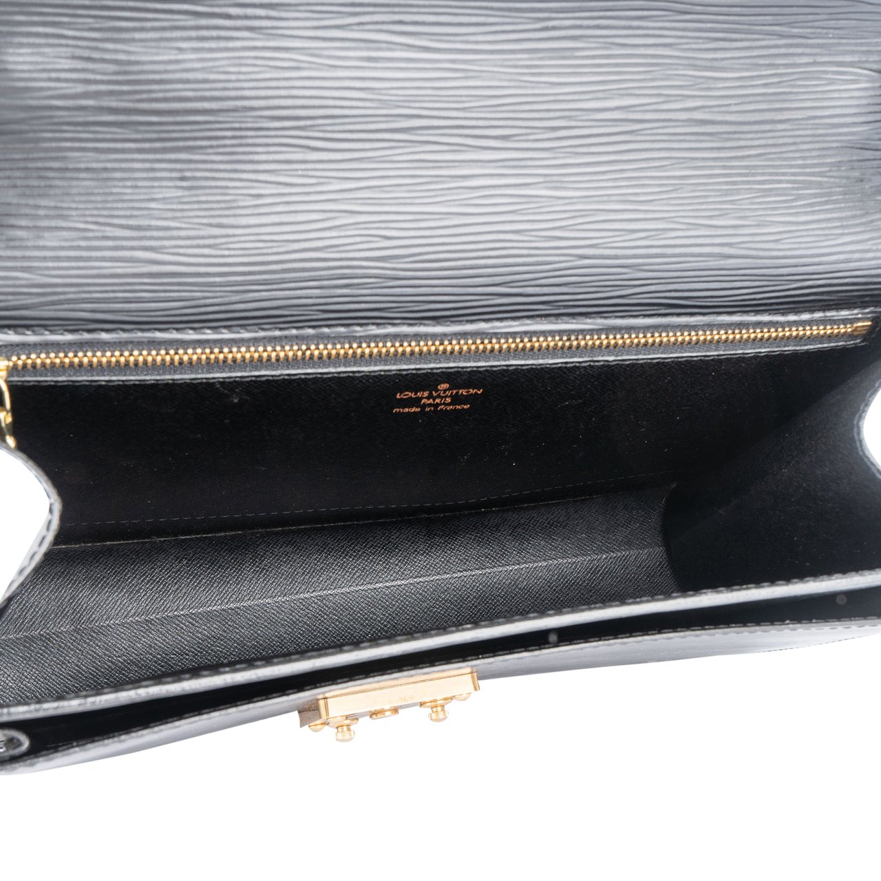Louis Vuitton Louis Vuitton Noir Epi Leather Monceau Handbag Divers