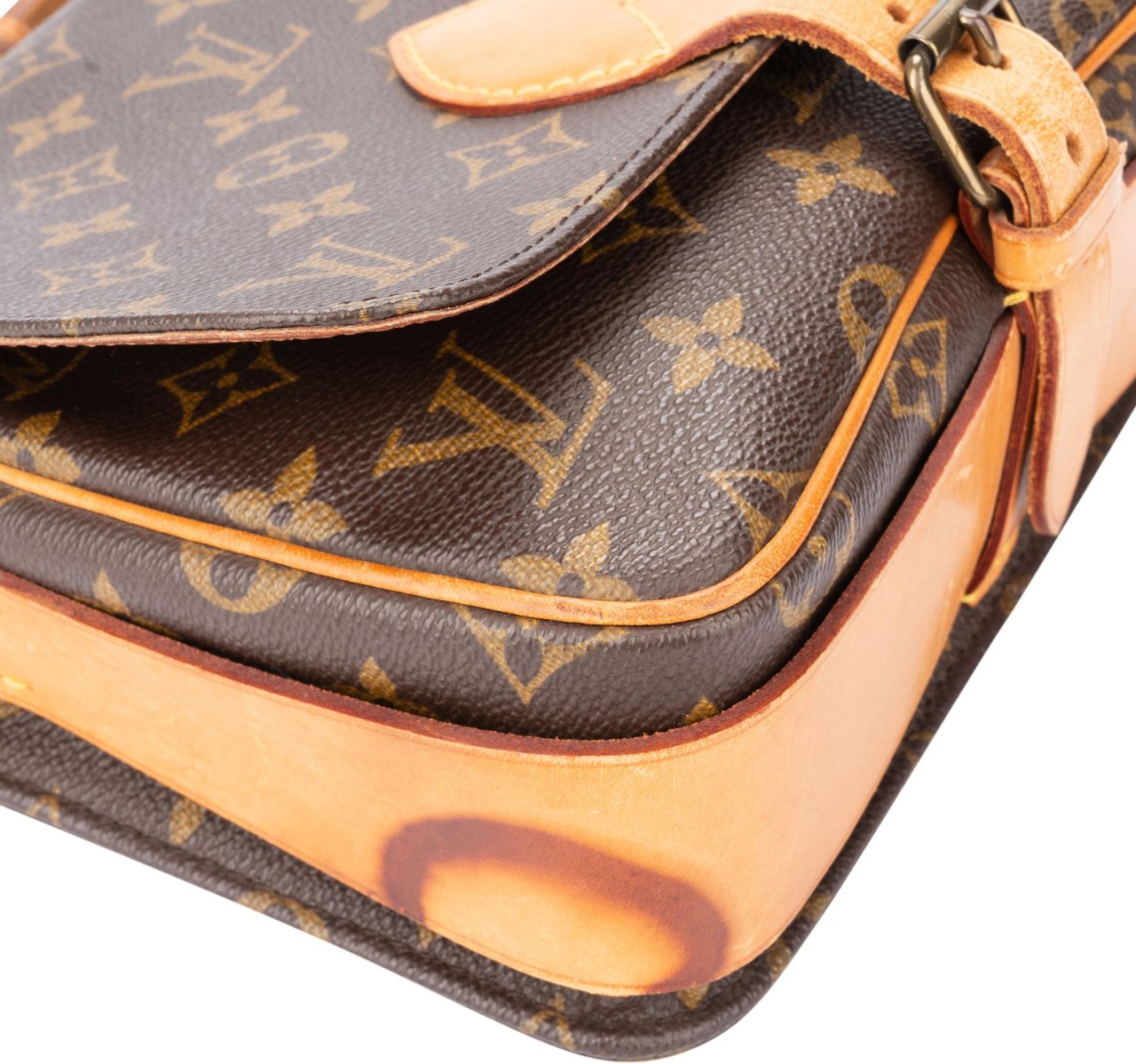 Louis Vuitton Louis Vuitton Canvas Monogram Cartouchiere MM Crossbody Bag Divers