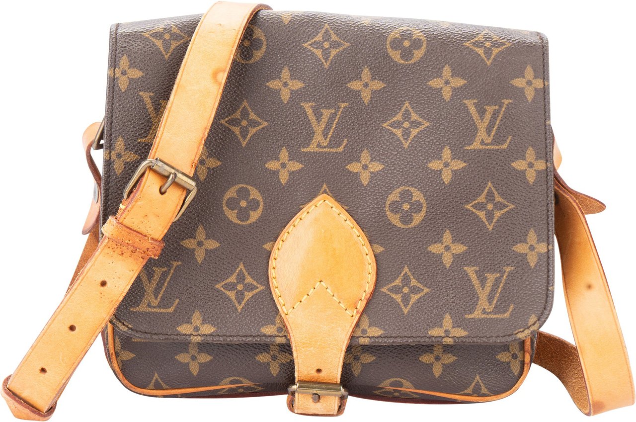 Louis Vuitton Louis Vuitton Canvas Monogram Cartouchiere MM Crossbody Bag Divers