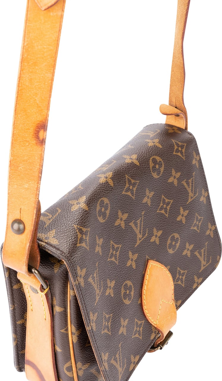 Louis Vuitton Louis Vuitton Canvas Monogram Cartouchiere MM Crossbody Bag Divers
