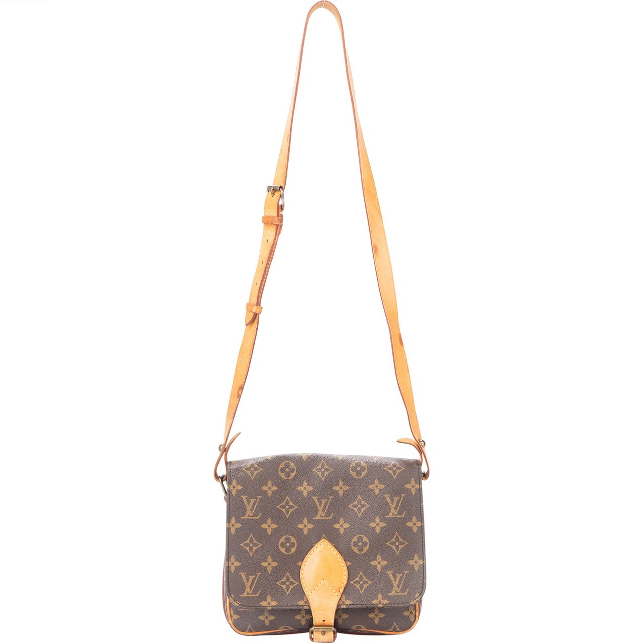 Louis Vuitton Louis Vuitton Canvas Monogram Cartouchiere MM Crossbody Bag Divers