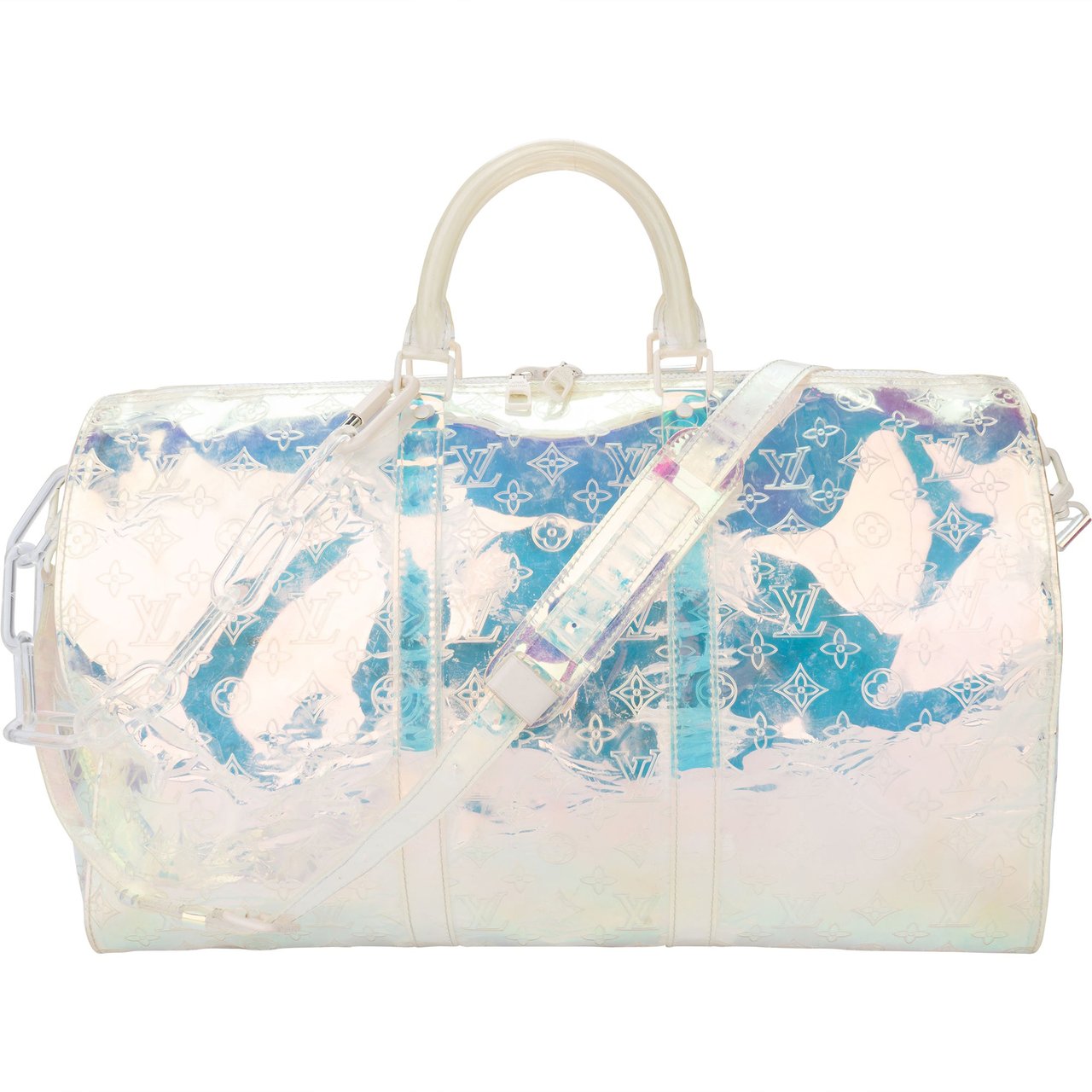 Louis Vuitton Louis Vuitton Transparent Prism by Virgil Abloh Keepall 50 Bandouliere Divers