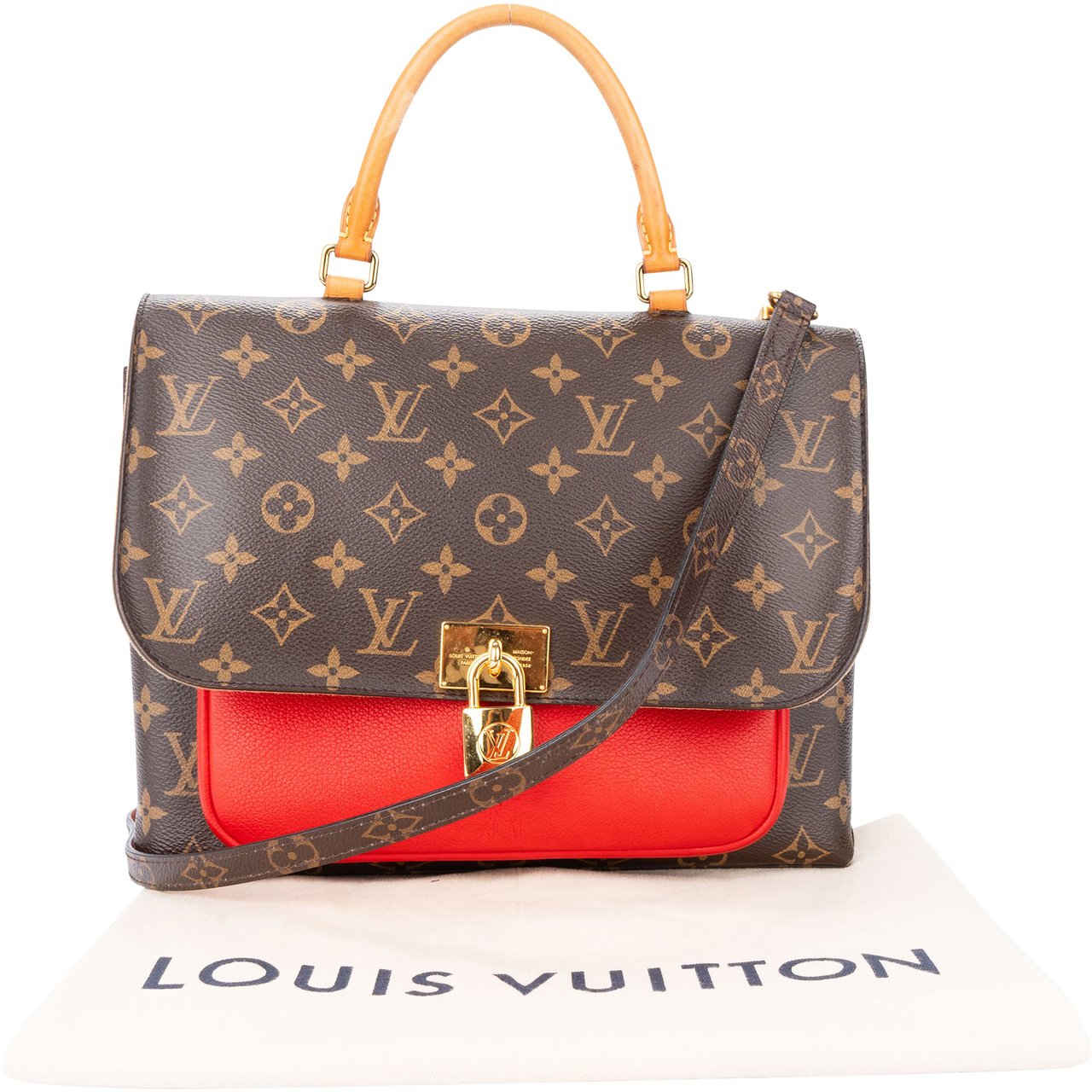 Louis Vuitton Louis Vuitton Canvas Monogram Marignan Lock Handbag Divers