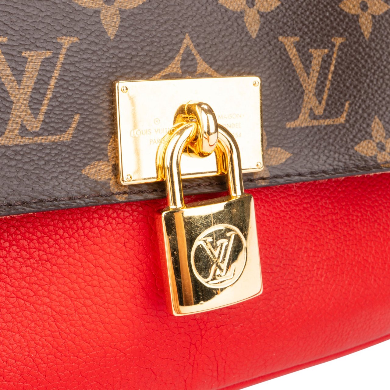 Louis Vuitton Louis Vuitton Canvas Monogram Marignan Lock Handbag Divers
