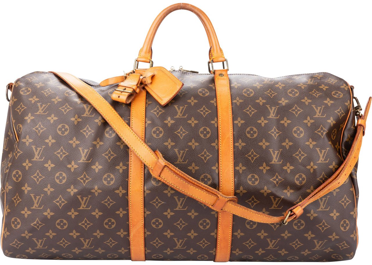Louis Vuitton Louis Vuitton Canvas Monogram Keepall 60 Bandouliere Bruin