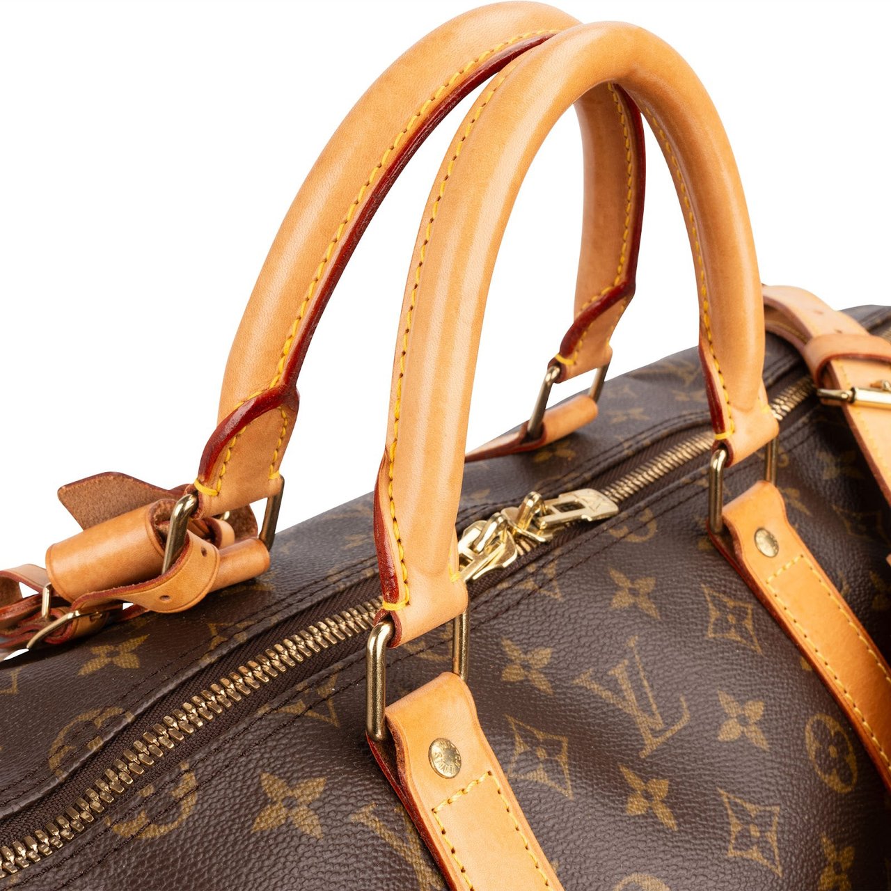 Louis Vuitton Louis Vuitton Monogram Canvas Keepall 55 Bandoulière Travel Bag Bruin