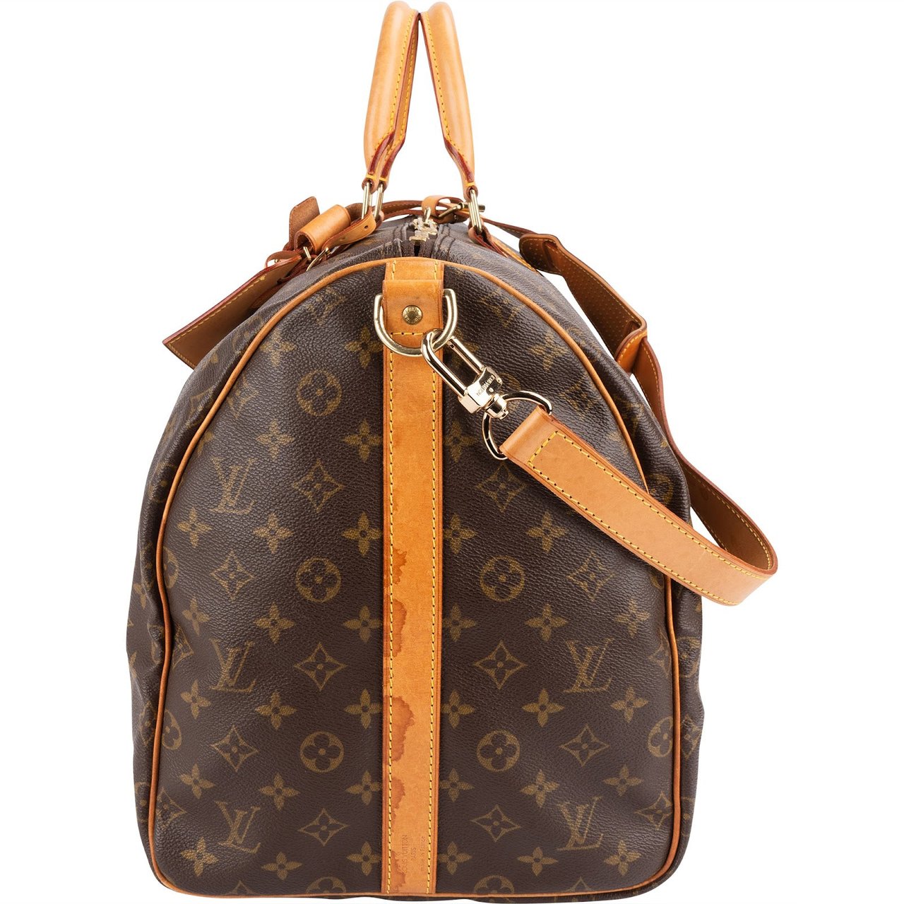 Louis Vuitton Louis Vuitton Monogram Canvas Keepall 55 Bandoulière Travel Bag Bruin