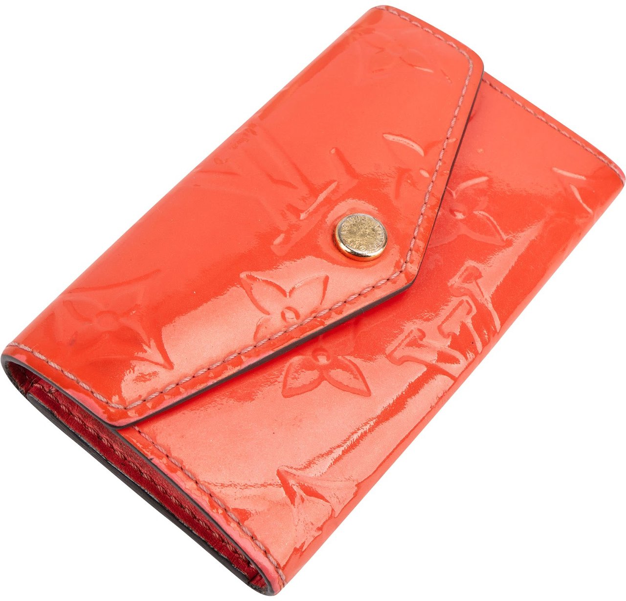Louis Vuitton Louis Vuitton Monogram Vernis Leather Key Holder Oranje