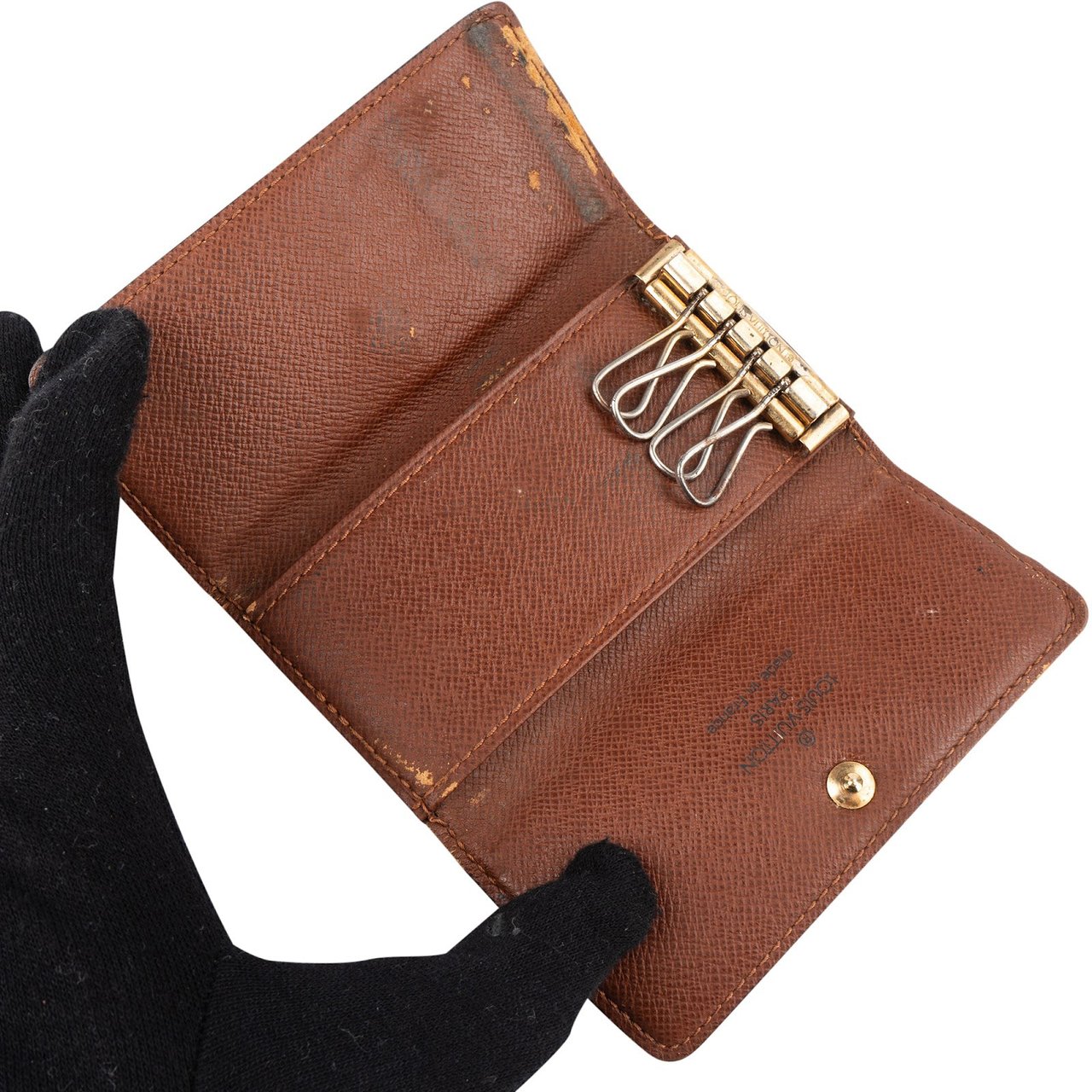 Louis Vuitton Louis Vuitton Monogram Canvas Key Holder Bruin