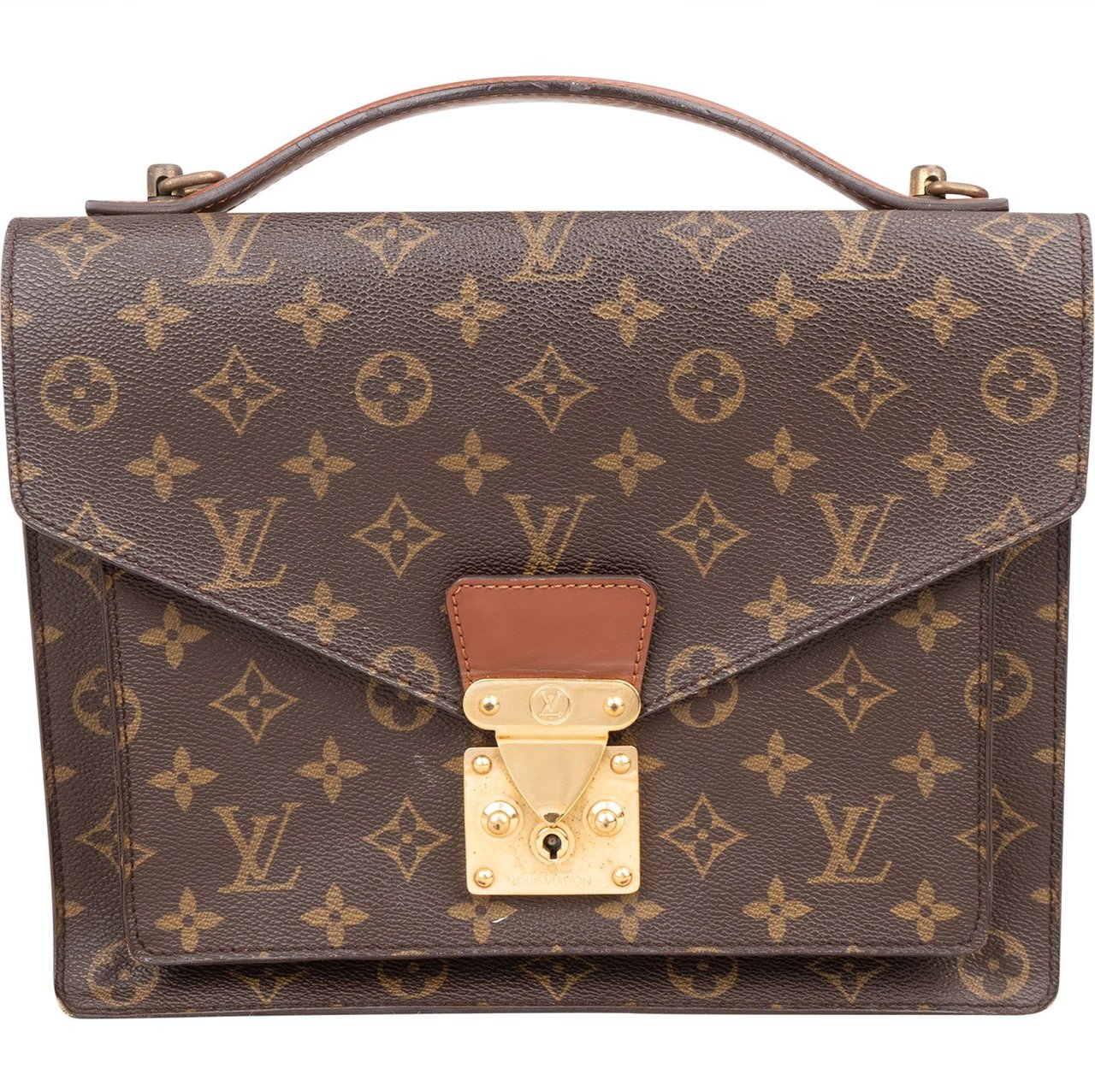 Louis Vuitton Louis Vuitton Monogram Canvas Monceau Handbag Bruin