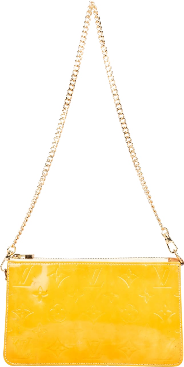 Louis Vuitton Louis Vuitton Vernis Monogram Lexington Pochette Shoulder Bag Geel