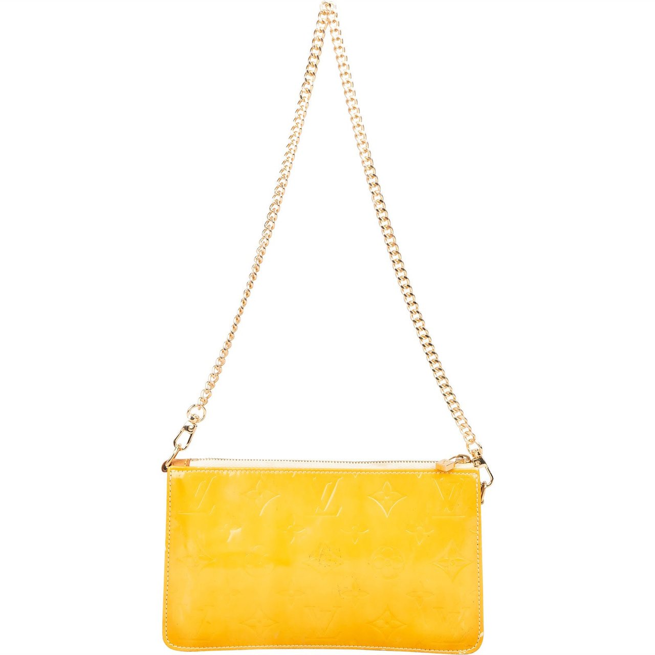 Louis Vuitton Louis Vuitton Vernis Monogram Lexington Pochette Shoulder Bag Geel