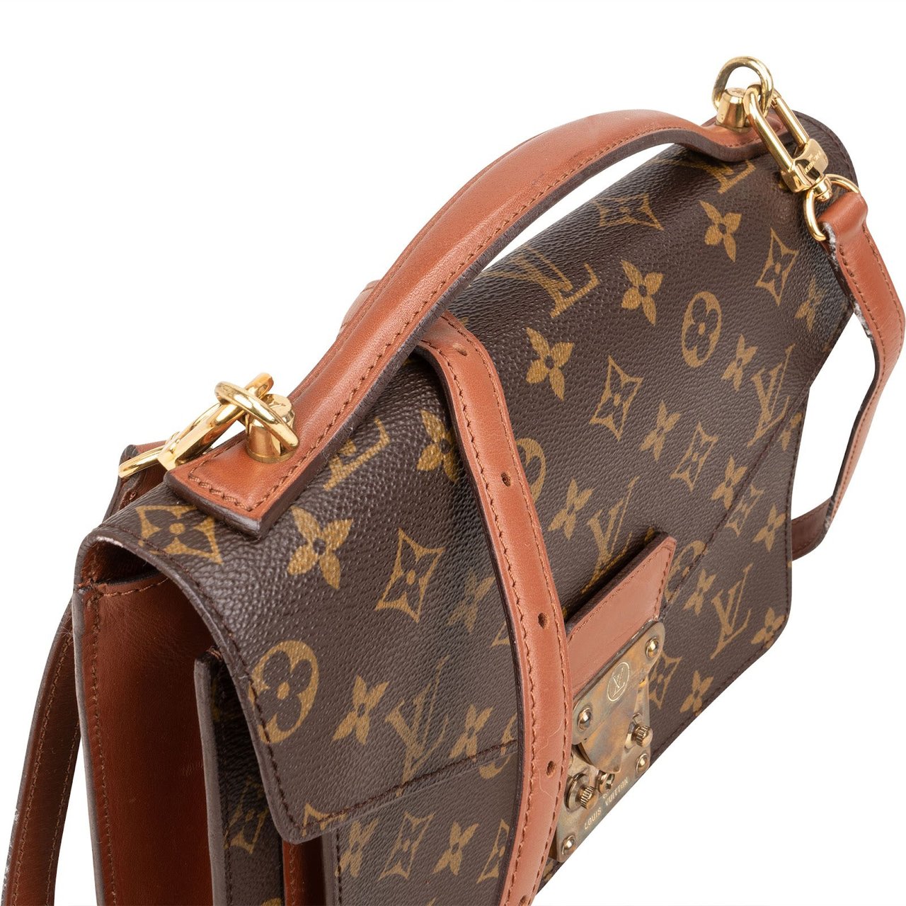 Louis Vuitton Louis Vuitton Monogram Canvas Monceau Handbag Bruin
